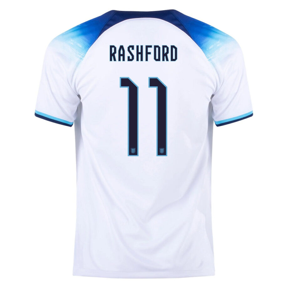 England #11 Rashford Home Jersey 2022 - 90KITS