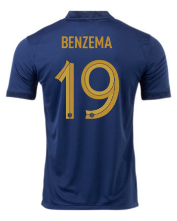 France #19 Benzema Home Jersey 2022 - 90KITS
