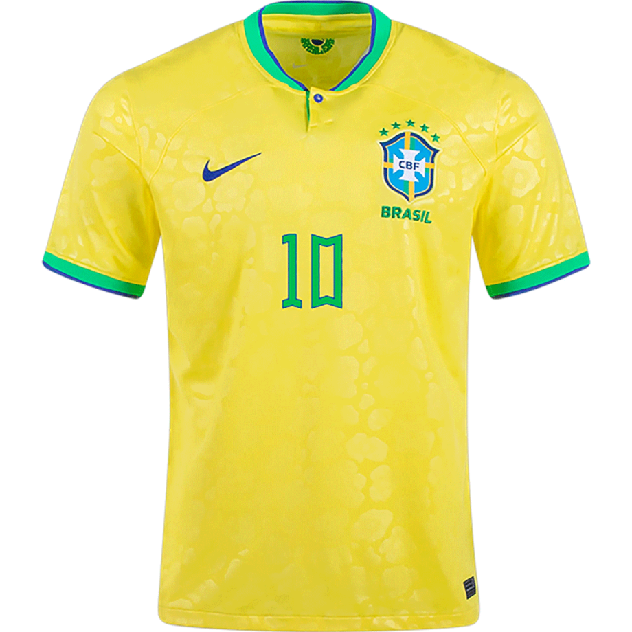 Brazil #10 Neymar Jr Home Jersey 2022 - 90KITS