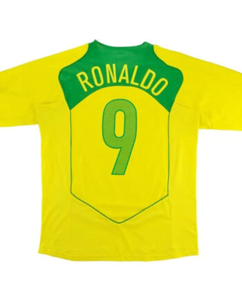 Brazil #9 Ronaldo Retro Jersey Home 2004 - 90KITS