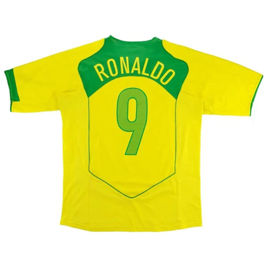 Brazil #9 Ronaldo Retro Jersey Home 2004 - 90KITS
