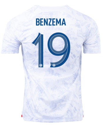 France #19 Benzema Away Jersey 2022 - 90KITS