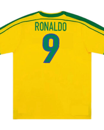 Brazil #9 Ronaldo Retro Jersey Home World Cup 1998 - 90KITS