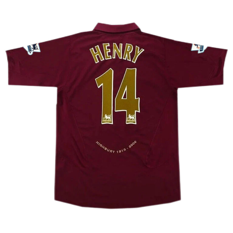 Arsenal #14 Henry Retro Jersey Home 2005/06 - 90KITS
