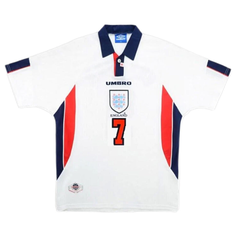 England #7 Beckham Retro Jersey Home World Cup 1998 - 90KITS
