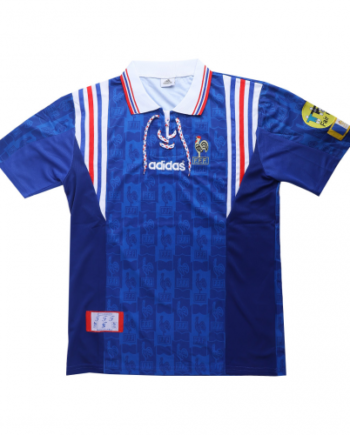 France Retro Soccer Jersey Home Euro Cup 1996 - 90KITS