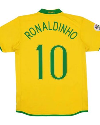 Brazil #10 Ronaldinho Retro Jersey Home World Cup 2006 - 90KITS