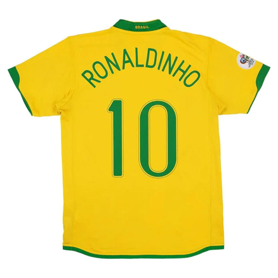 Brazil #10 Ronaldinho Retro Jersey Home World Cup 2006 - 90KITS