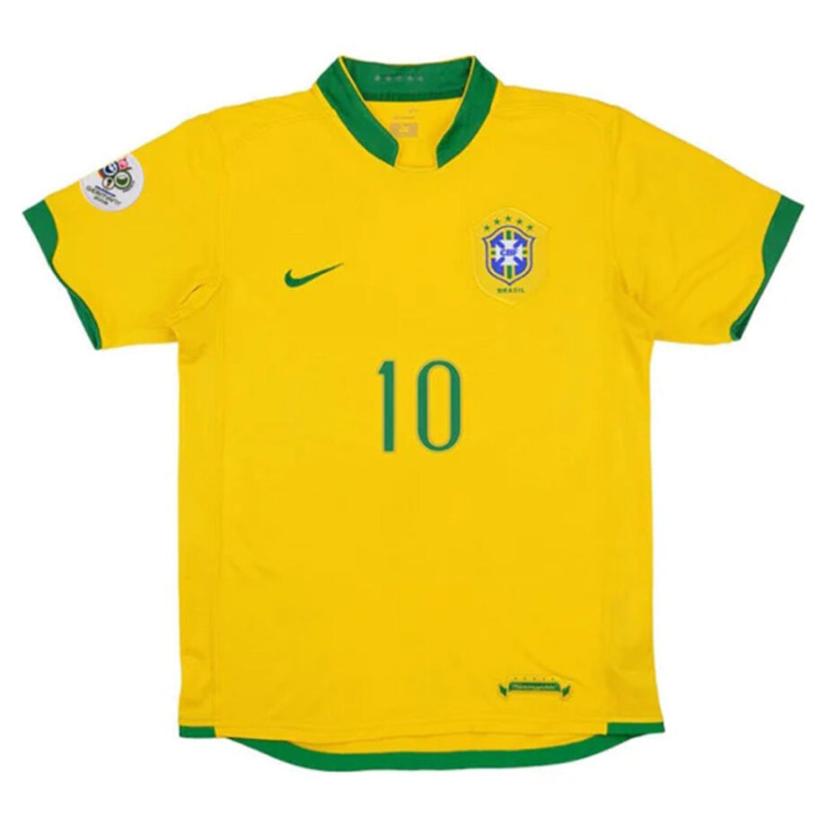 Brazil #10 Ronaldinho Retro Jersey Home World Cup 2006 - 90KITS