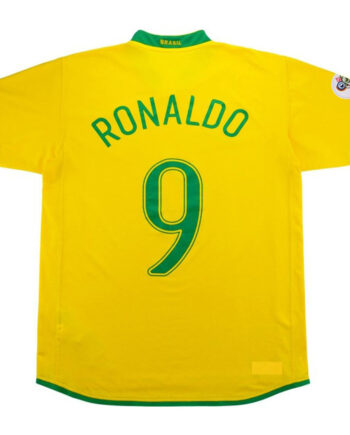 Brazil #9 Ronaldo Retro Jersey Home World Cup 2006 - 90KITS