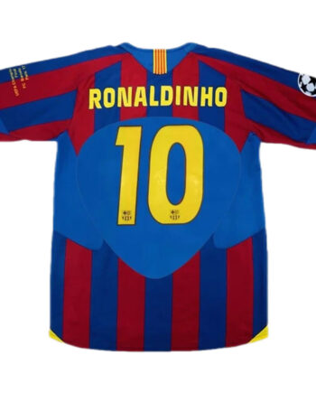 Barcelona #10 Ronaldinho UCL Final Retro Jersey Home 2005/06 - 90KITS